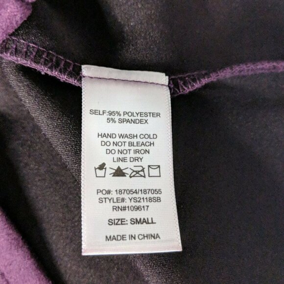 Shinestar Velvet A Line Skirt Small Purple - Picture 4 of 4